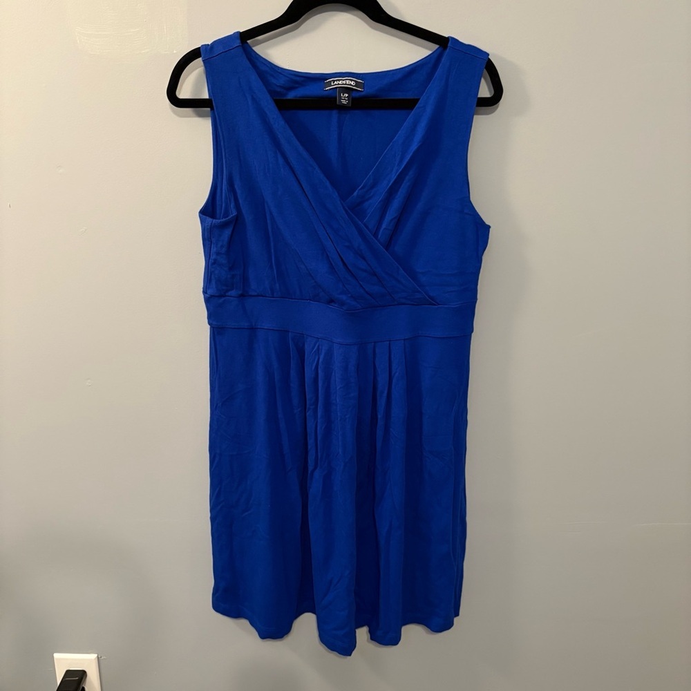 Lands' End Blue Dress petite large